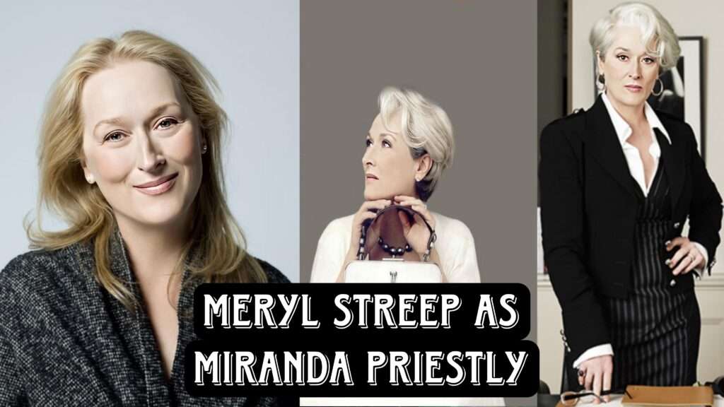 Meryl Streep in the iconic role of Miranda Priestly, a character that defines cinematic elegance."