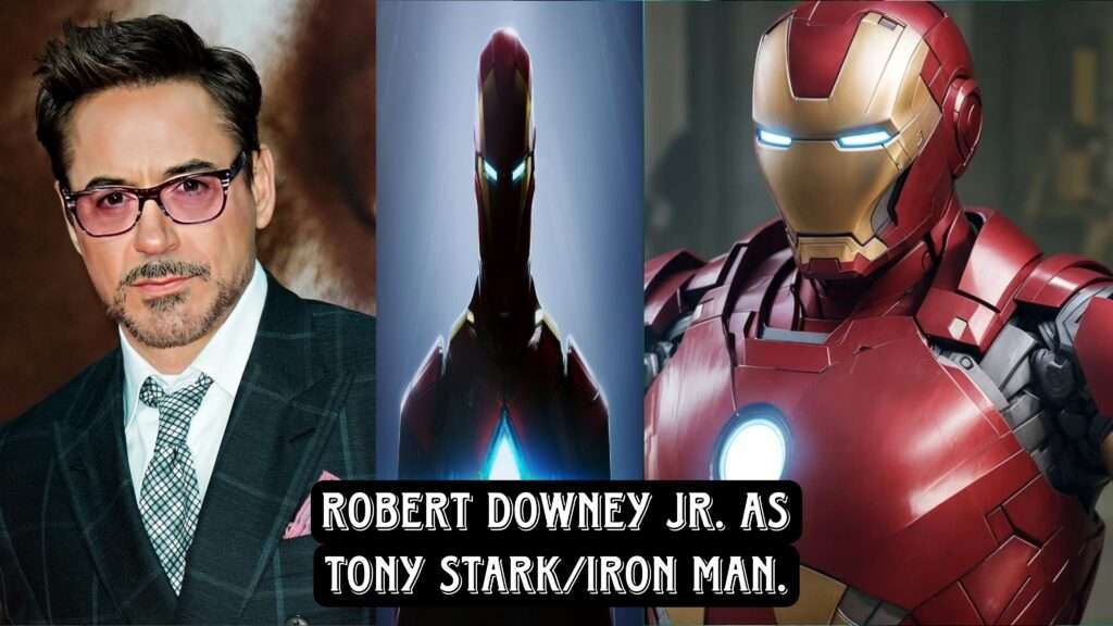 Robert Downey Jr. as Tony Stark, the role that defined the Marvel Cinematic Universe."