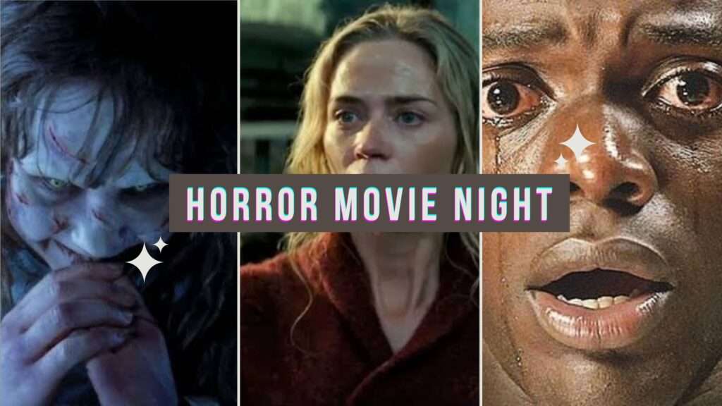 Best Horror Movies on Hulu Poster - A Collage of Terrifying Scenes